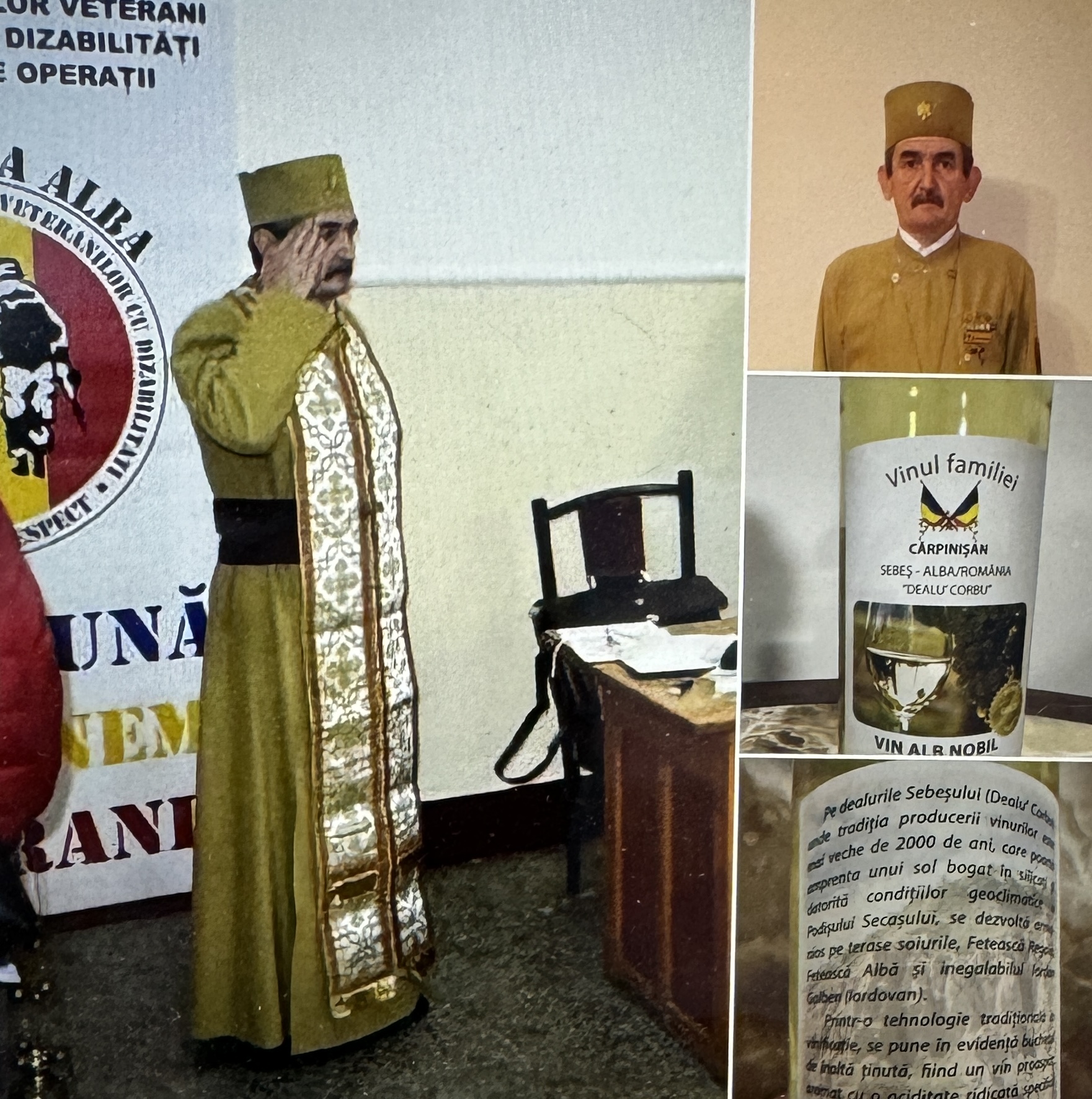PREOTUL MILITAR CARE ȘI-A LĂSAT UNIFORMA DE CAMUFLAJ DIN IRAK, PENTRU ŞORȚUL DE VITICULTOR!
