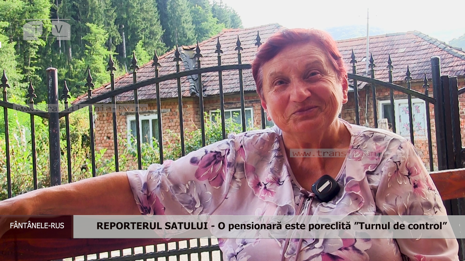 (VIDEO) REPORTERUL SATULUI – O pensionară este poreclită ”Turnul de control”
