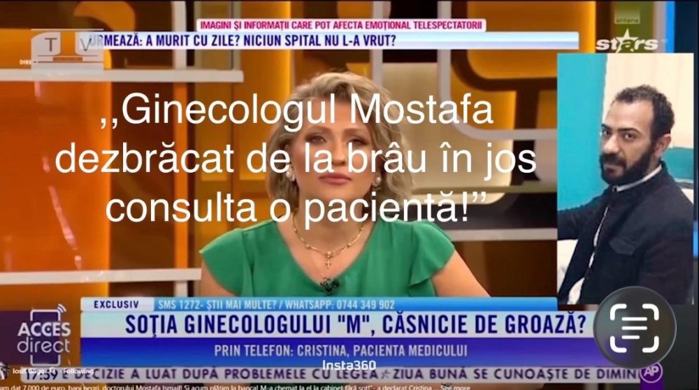 Ginecologul Mostafa Ismail (SC AFRODITA KRM SRL), pe care fosta soție l-a surprins dezbrăcat de la brâu în jos în timp ce consulta o pacientă complet dezbrăcată, a pierdut procesul cu presa!