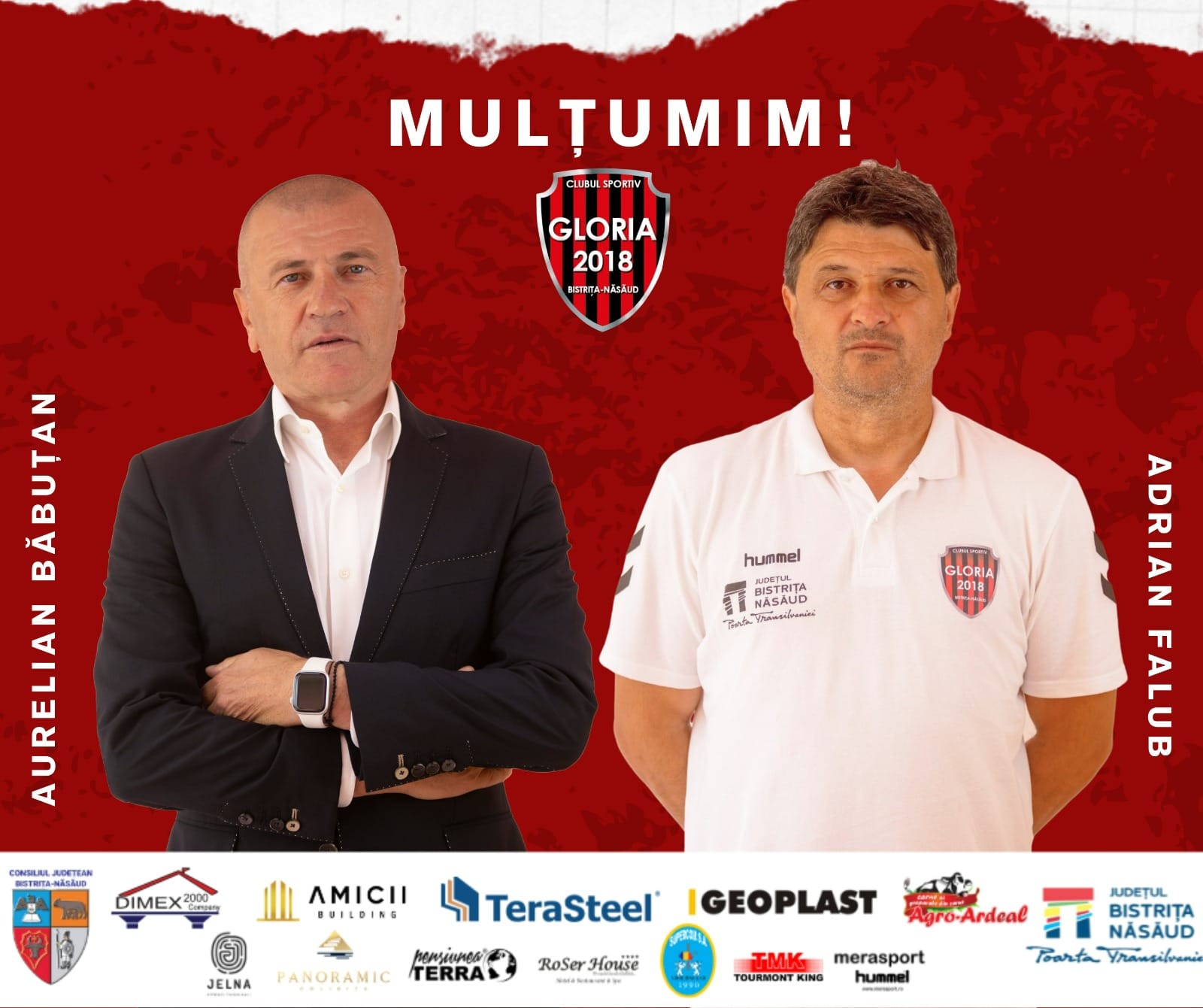 Despărțiri oficiale la echipa de fotbal Gloria Bistrița