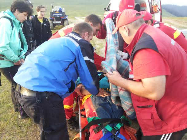 Bărbat salvat de jandarmii montani din Borşa