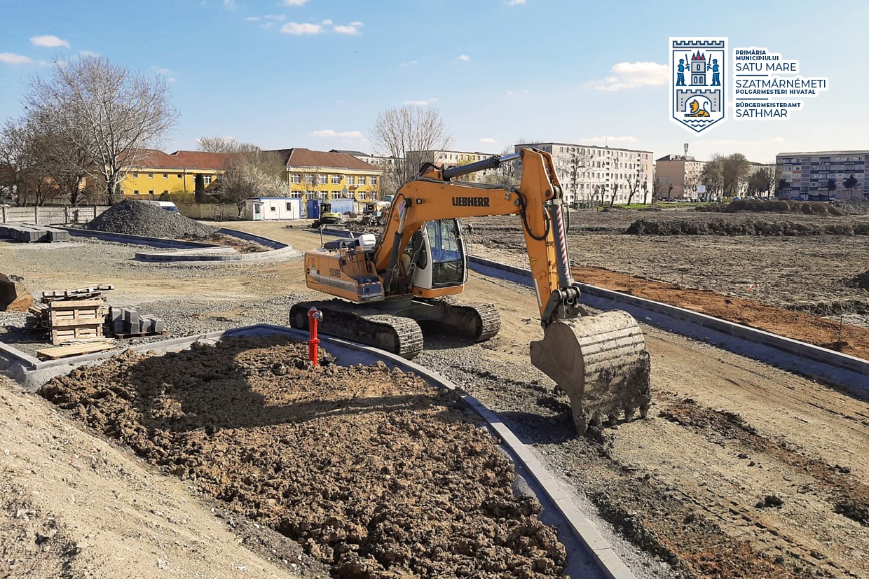 Se lucrează la amenajarea celui mai mare parc din Satu Mare