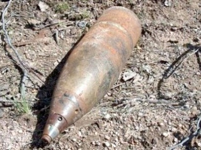 Bombă de aruncător calibru 82 mm, descoperită la Vinerea